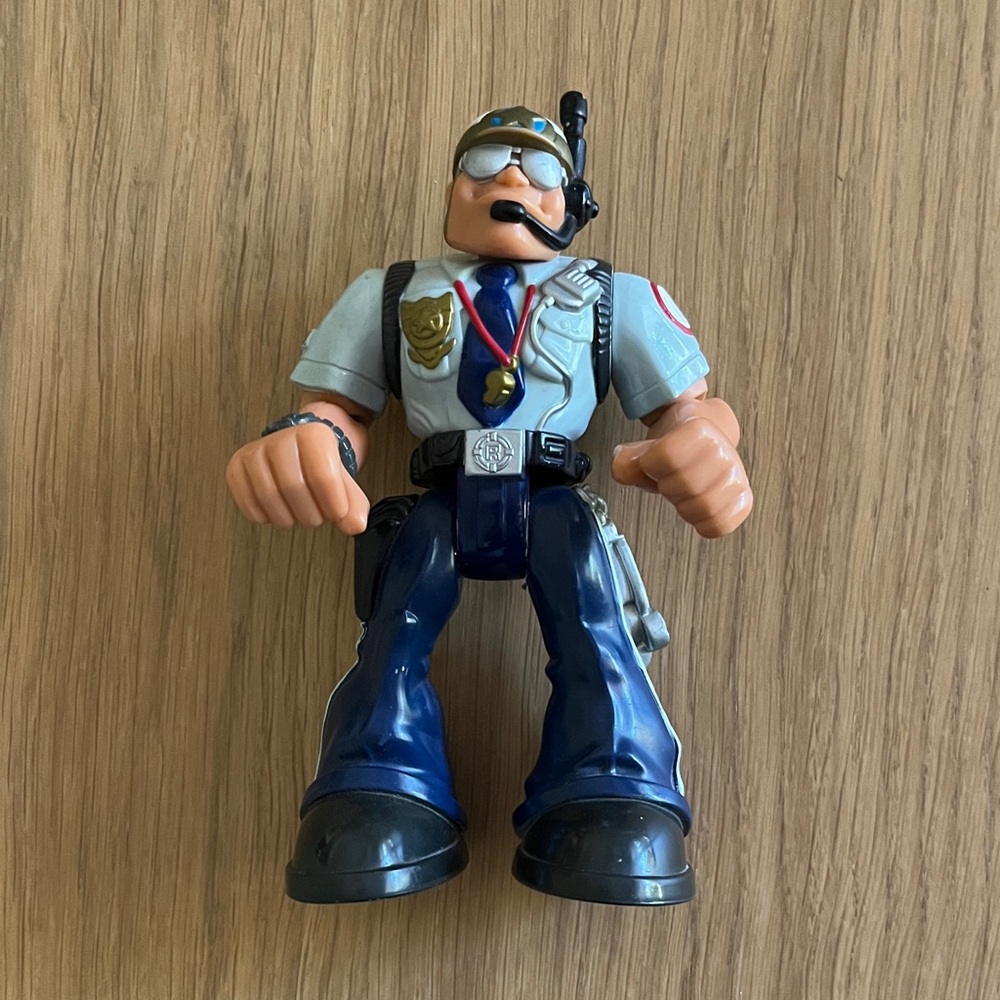 Vintage, Fisher-Price Kid’s /boys Rescue Heroes "Captain Cuffs" toy, 1998